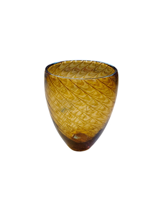 Amber Glass Vase