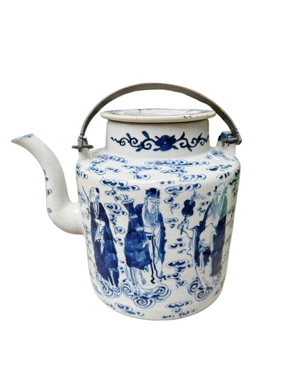 Blue and White Chinese Teapot