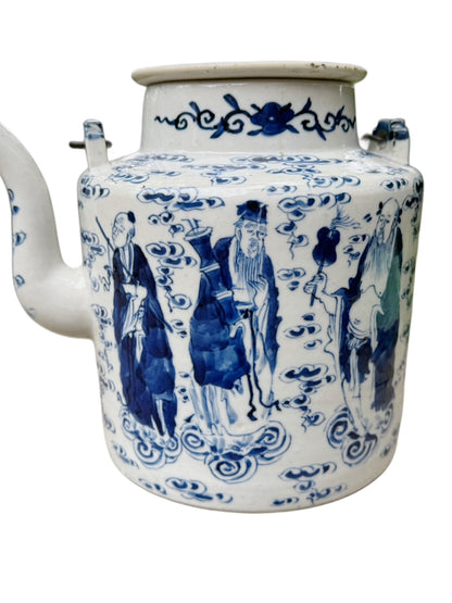 Blue and White Chinese Teapot