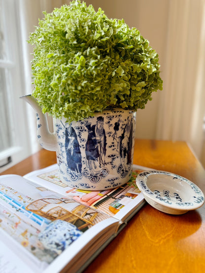 Blue and White Chinese Teapot