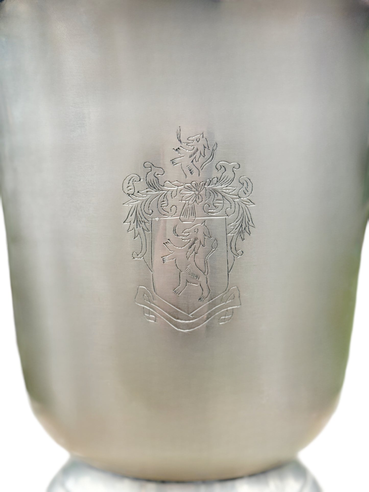 Engraved Lions Crest Champagne Bucket