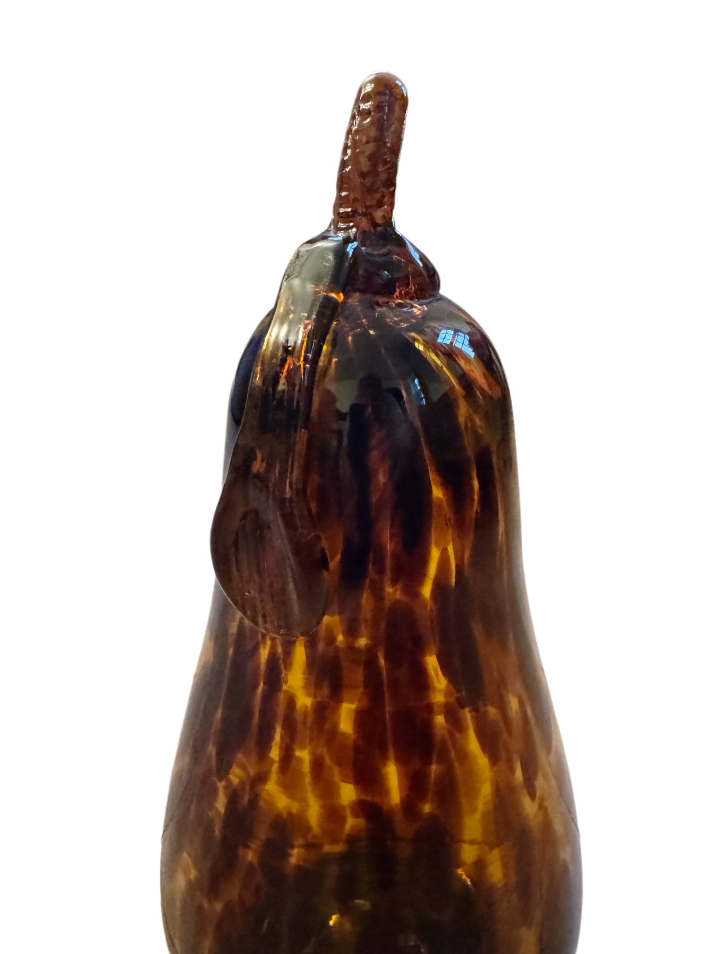 Hand Blown Tortoise Glass Decorative Object