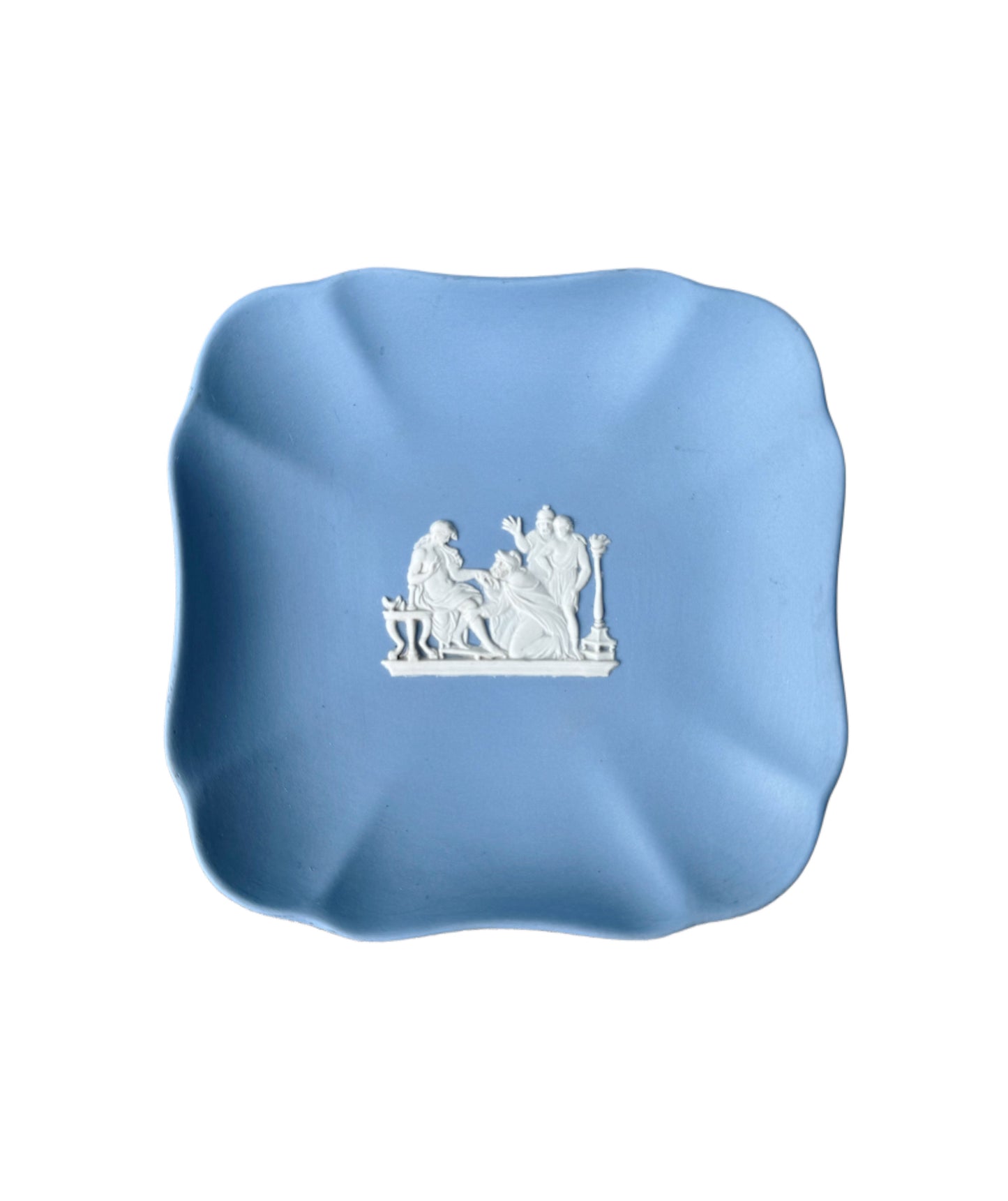 Wedgewood Blue Jasperware Square Dish